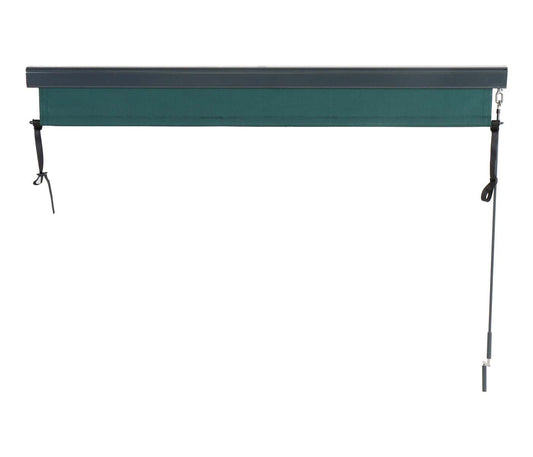 Cosmo Casa - Verticale zonwering - Privacyscherm buiten - Rolgordijn UV-werend 50 doek - 250x180cm - Blauwgroen