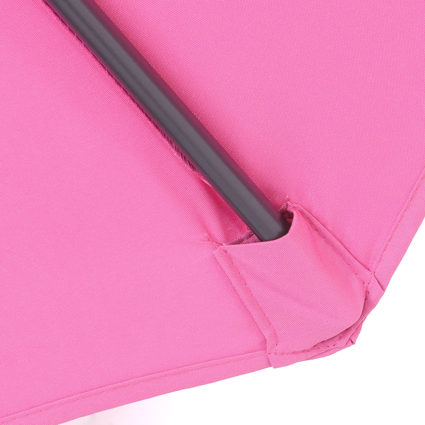 Cosmo Casa - Acerra zweefparasol - Zonwerende parasol - 3m kantelbaar - Polyester staal - 11kg - Roze zonder voet