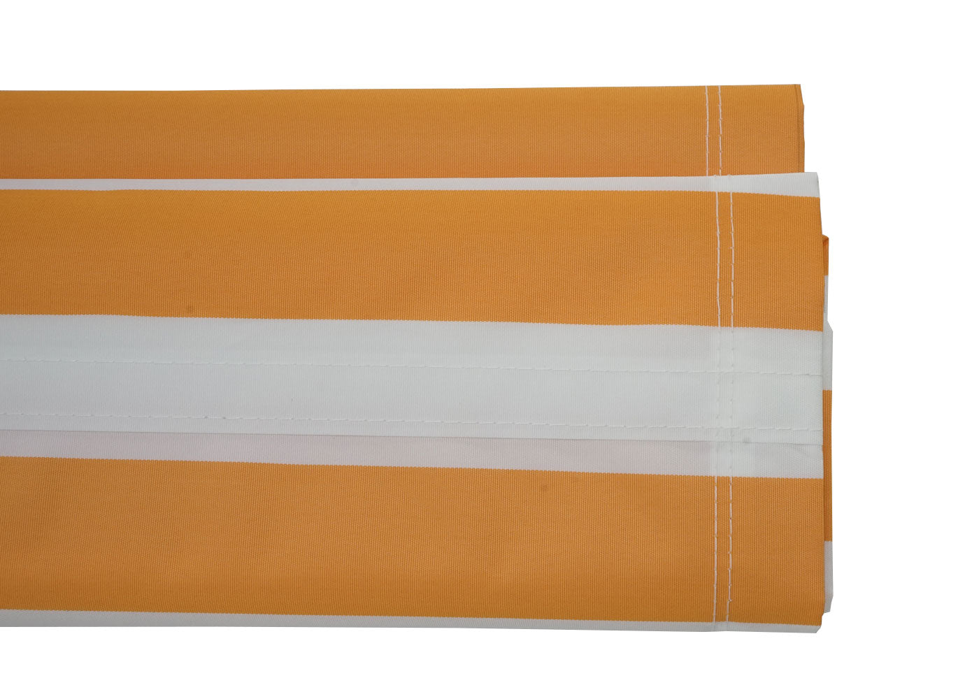 Cosmo Casa - Vervanghoes voor luifel - Volledige cassette vervangende hoes zonwering - 4x3m - Polyester geel-wit