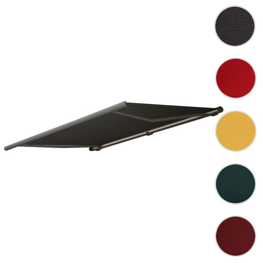 Cosmo Casa - Vervangende hoes voor luifel - Volledige cassette vervangende hoes zonwering - 4x3m - Acryl antraciet