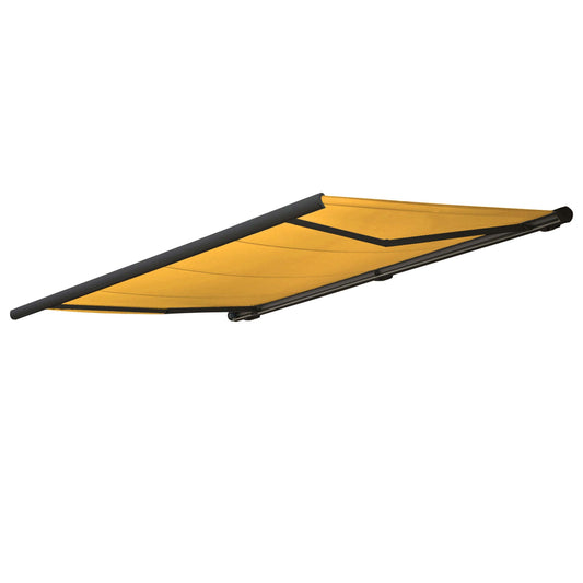 Cosmo Casa - Vervangende hoes luifel - Volledige cassette zonwering - 4,5x3m - Polyester geel