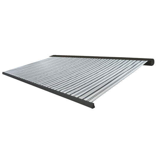 Cosmo Casa - Vervangende hoes luifel - Volledige cassette zonwering - 5x3m - Polyester grijswit