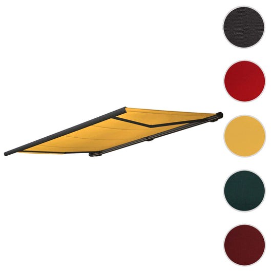 Cosmo Casa - Vervangende hoes luifel - Volledige cassette zonwering - 5x3m - Polyester geel