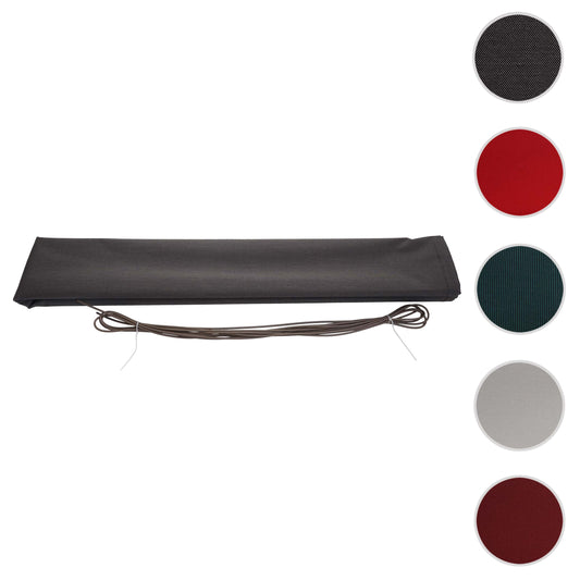 Cosmo Casa - Vervanghoes voor luifel - Volledige cassette vervangende hoes zonwering - 6x3m - Polyester antraciet