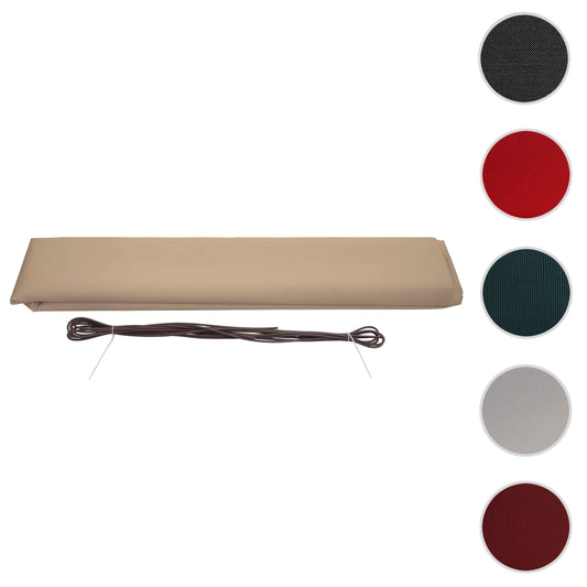 Cosmo Casa - Vervanghoes voor luifel - Volledige cassette vervangende hoes zonwering - 6x3m - Polyester crème