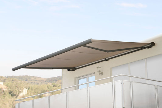 Cosmo Casa - Vervanghoes voor luifel - Volledige cassette vervangende hoes zonwering - 6x3m - Polyester zand