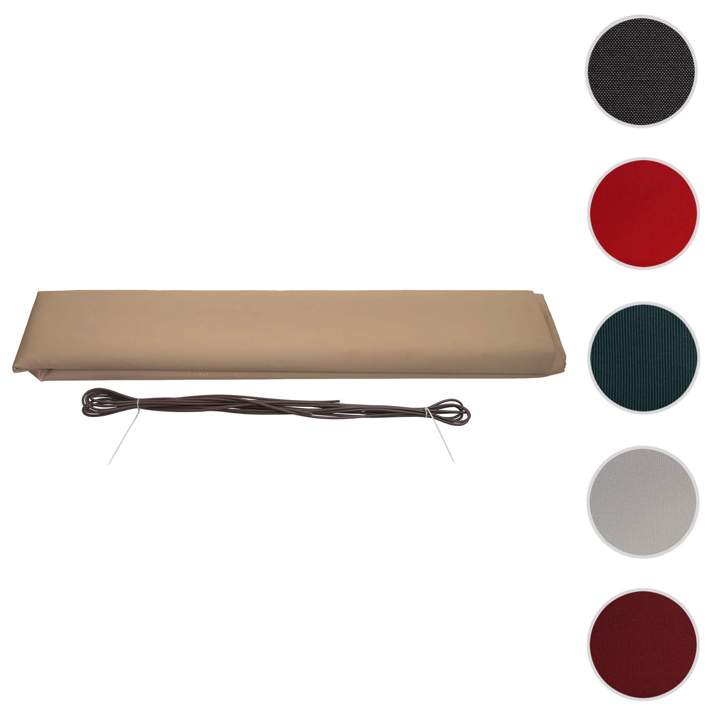 Cosmo Casa - Vervanghoes voor luifel - Volledige cassette vervangende hoes zonwering - 6x3m - Polyester zand