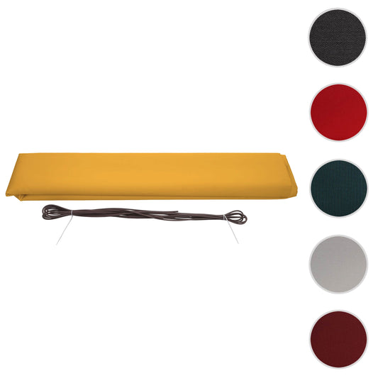 Cosmo Casa - Vervanghoes voor luifel - Volledige cassette vervangende hoes zonwering - 6x3m - Polyester geel