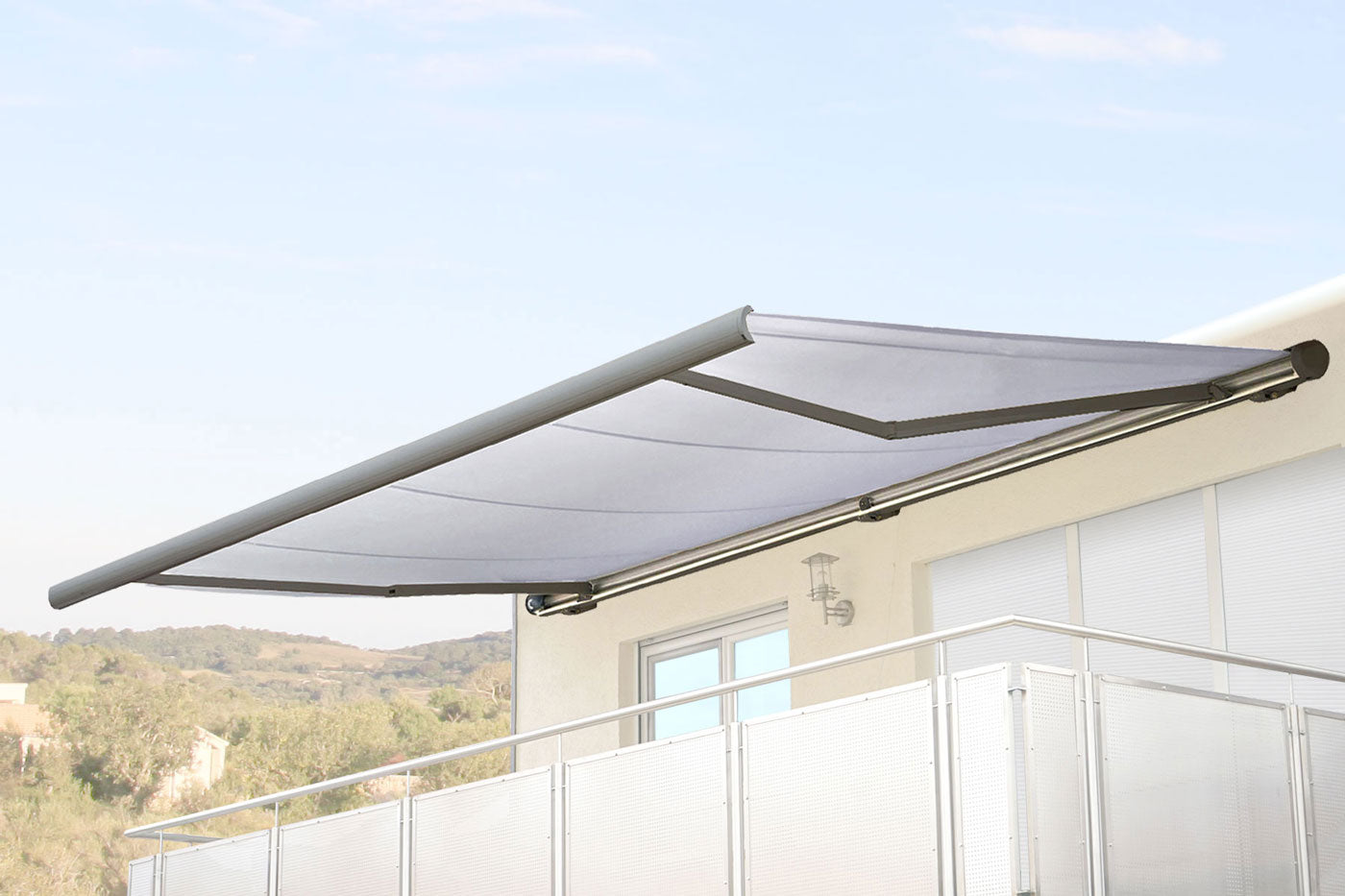 Cosmo Casa - Vervangende hoes voor luifel - Volledige cassette vervangende hoes zonwering - 6x3m - Acryl crème