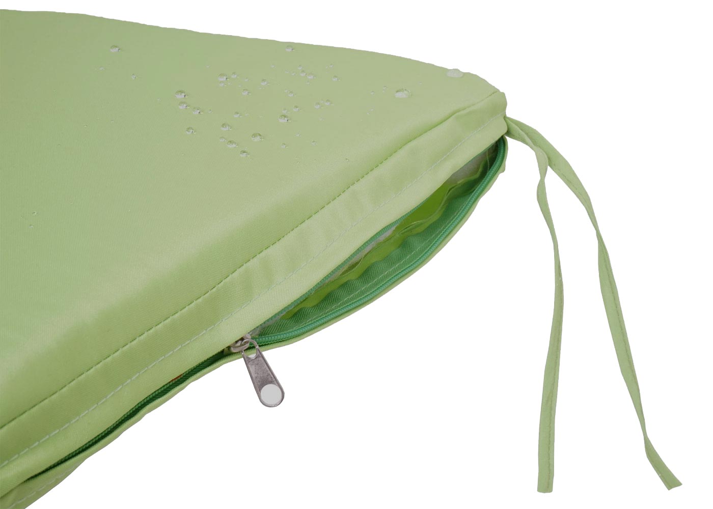 Cosmo Casa - Poly-Rotan 3-Zitsbank - Tuinbank / Kistbank met Opbergvak - Antraciet & Groene Kussens