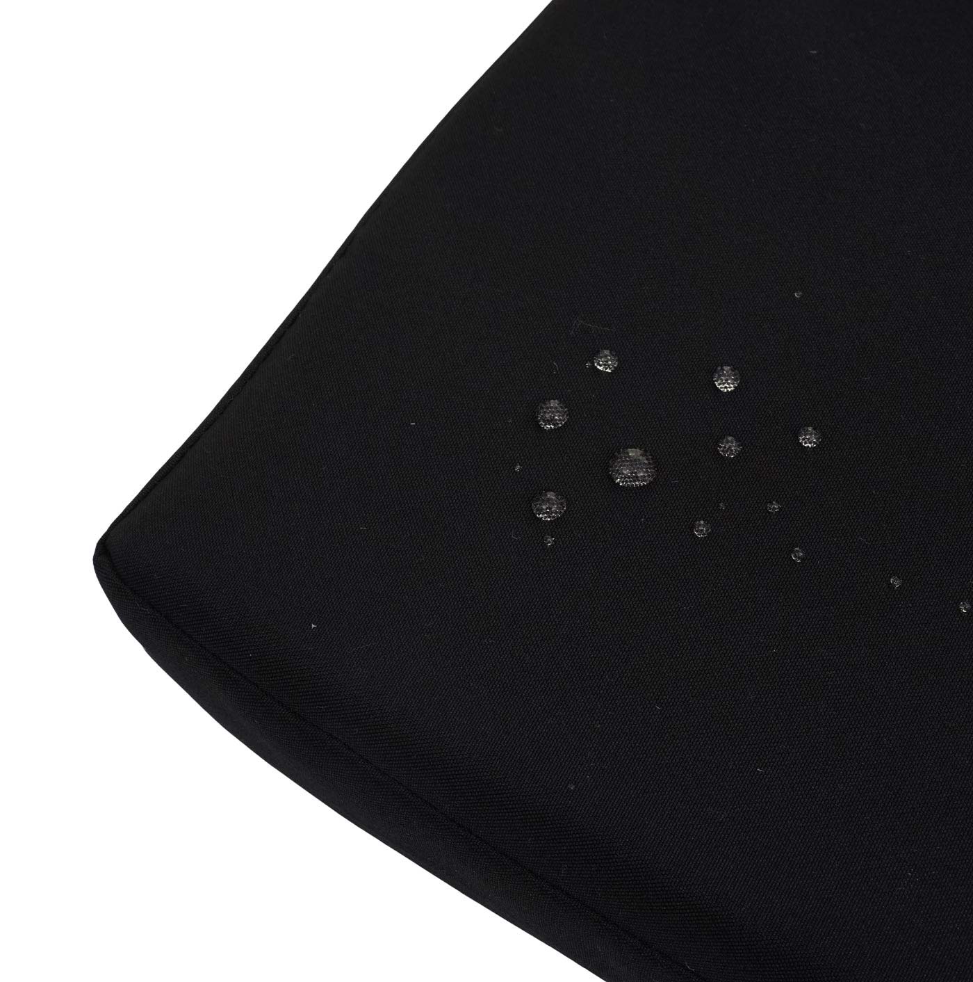 Cosmo Casa - Polyrotan 3-Zitsbank - Tuinbank/Kistbank met Opbergvak - Zitkussen Antraciet & Zwart Kussen