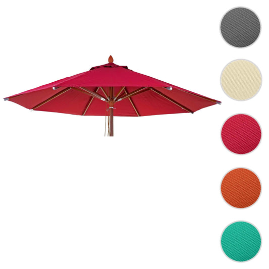 Cosmo Casa - Parasolhoes - Ronde Vervanghoes Hout - Polyester - Bordeauxrood