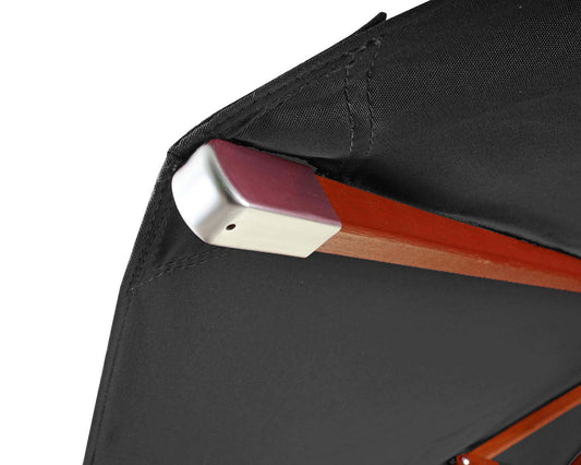 Cosmo Casa - Parasolhoes - Ronde Vervanghoes Hout - Polyester - Antraciet