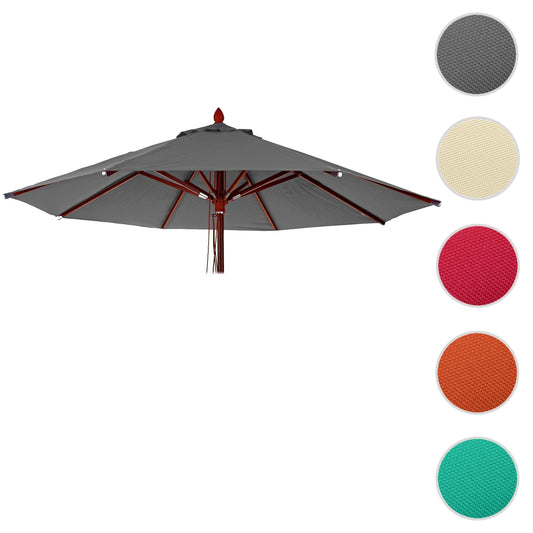 Cosmo Casa - Parasolhoes - Ronde Vervanghoes Hout - Polyester - Antraciet