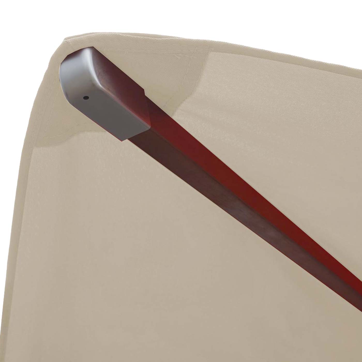 Cosmo Casa - Parasolhoes - Vierkante Vervanghoes voor Horeca Parasol - Polyester - Crème