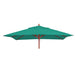 Cosmo Casa - Parasolhoes - Vierkante Vervanghoes voor Horeca Parasol - Polyester - Blauwgroen