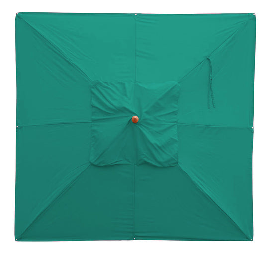 Cosmo Casa - Parasolhoes - Vierkante Vervanghoes voor Horeca Parasol - Polyester - Blauwgroen