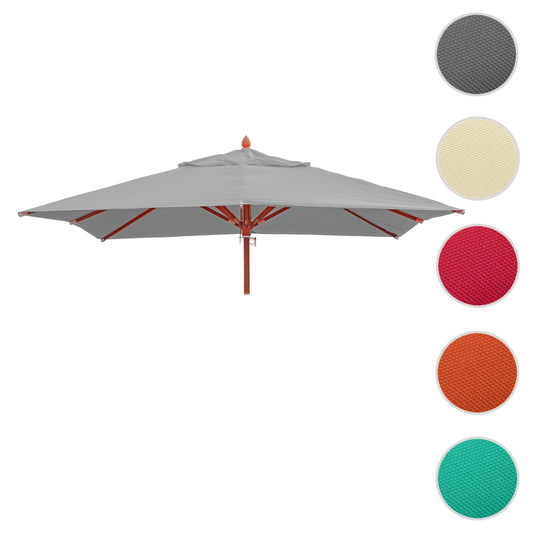 Cosmo Casa - Parasolhoes - Vierkante Vervanghoes voor Horeca Parasol - Polyester - Lichtgrijs