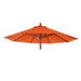 Cosmo Casa - Parasolhoes - Ronde Vervanghoes voor Houten Parasol - Polyester - Terracotta
