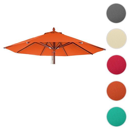 Cosmo Casa - Parasolhoes - Ronde Vervanghoes voor Houten Parasol - Polyester - Terracotta
