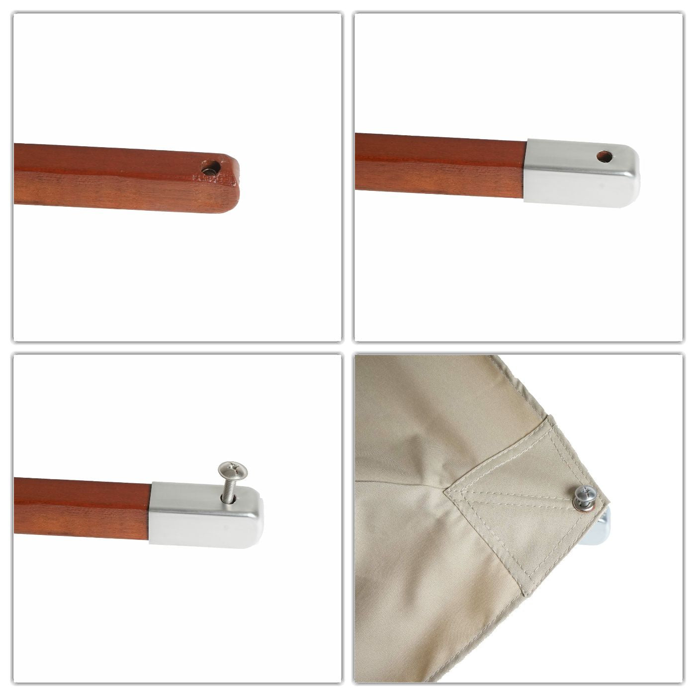 Cosmo Casa - Parasolhoes - Ronde Vervanghoes voor Horeca Parasol - Polyester - Bordeauxrood