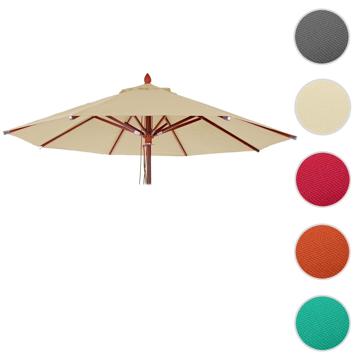 Cosmo Casa - Parasolhoes - Ronde Vervanghoes voor Horeca Parasol - Polyester - Crème