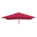 Cosmo Casa - Parasolhoes - Vierkante Vervanghoes voor Horeca Parasol - Polyester - Bordeauxrood