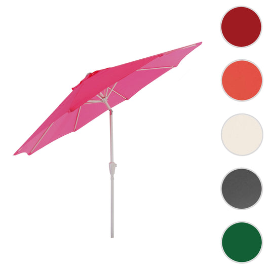 Cosmo Casa - Parasol - Tuinparasol - 3m kantelbaar - Polyester aluminium - 5kg - Roze