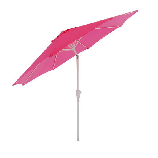 Cosmo Casa - Parasol - Tuinparasol - 2,7m Kantelbaar - Polyester Aluminium - 5kg - Roze