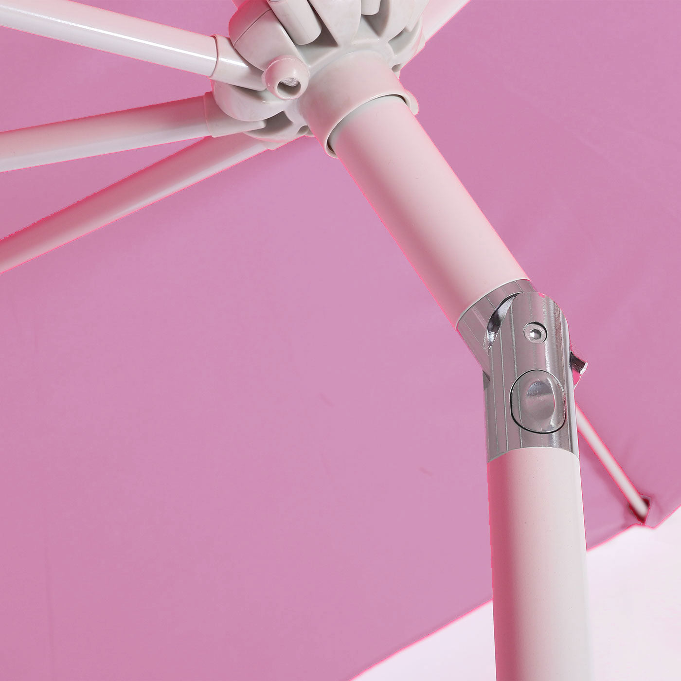 Cosmo Casa - Parasol - Tuinparasol - 2,7m Kantelbaar - Polyester Aluminium - 5kg - Lila