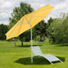 Cosmo Casa - Parasol - Tuinparasol - 2,7m Kantelbaar - Polyester Aluminium - 5kg - Geel