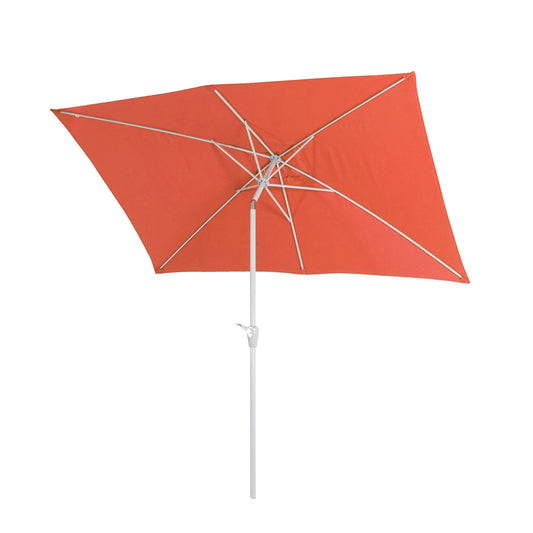 Cosmo Casa - Parasol - Tuinparasol - 2x3m rechthoekig kantelbaar - Polyester aluminium - 4,5kg - UV-bescherming 50+ - Terracotta