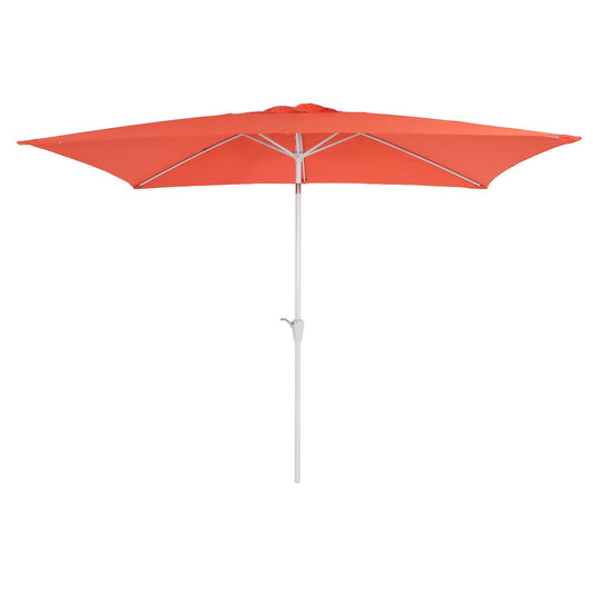 Cosmo Casa - Parasol - Tuinparasol - 2x3m rechthoekig kantelbaar - Polyester aluminium - 4,5kg - UV-bescherming 50+ - Terracotta