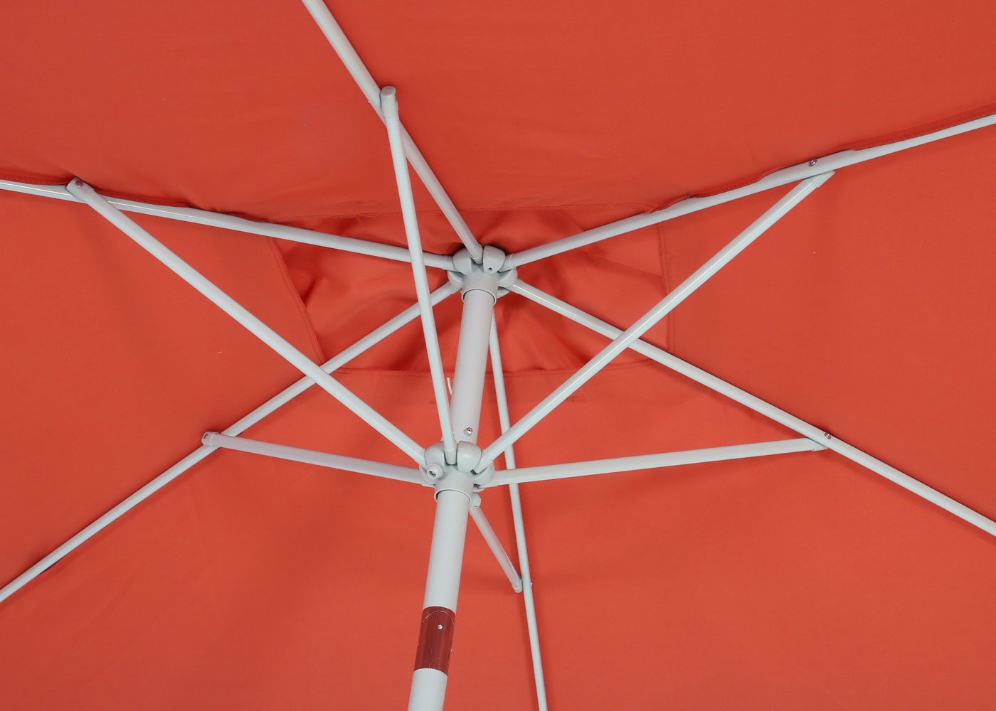 Cosmo Casa - Parasol - Tuinparasol - 2x3m rechthoekig kantelbaar - Polyester aluminium - 4,5kg - UV-bescherming 50+ - Terracotta