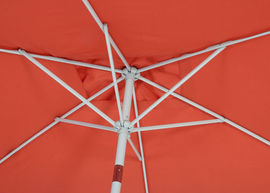 Cosmo Casa - Parasol - Tuinparasol - 2x3m rechthoekig kantelbaar - Polyester aluminium - 4,5kg - UV-bescherming 50+ - Terracotta