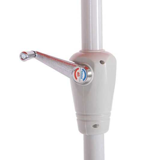 Cosmo Casa - Parasol - Tuinparasol - 2x3m rechthoekig kantelbaar - Polyester aluminium - 4,5kg - UV-bescherming 50+ - Blauw