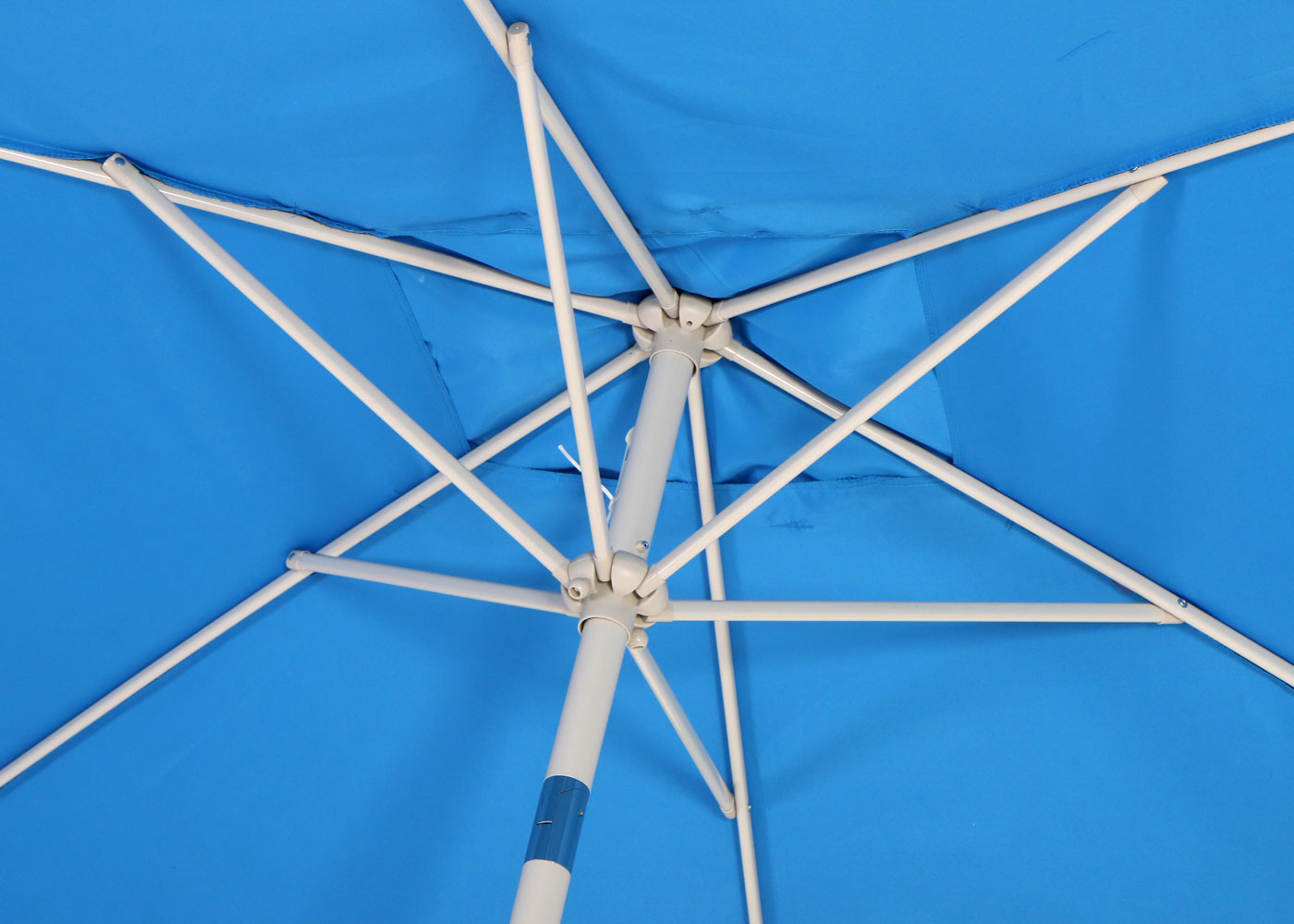 Cosmo Casa - Parasol - Tuinparasol - 2x3m rechthoekig kantelbaar - Polyester aluminium - 4,5kg - UV-bescherming 50+ - Blauw