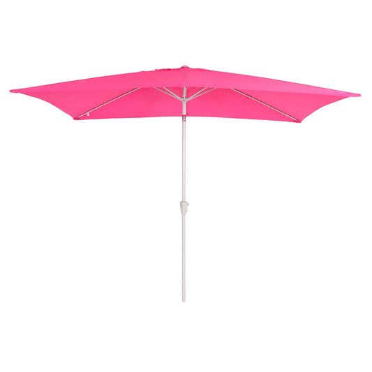 Cosmo Casa - Parasol - Tuinparasol - 2x3m rechthoekig kantelbaar - Polyester aluminium - 4,5kg - UV-bescherming 50+ - Roze