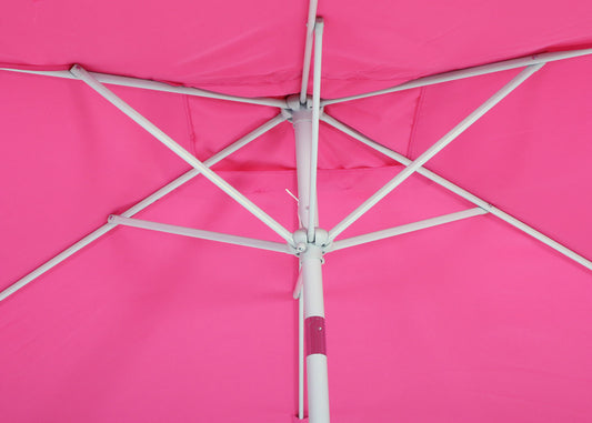 Cosmo Casa - Parasol - Tuinparasol - 2x3m rechthoekig kantelbaar - Polyester aluminium - 4,5kg - UV-bescherming 50+ - Roze