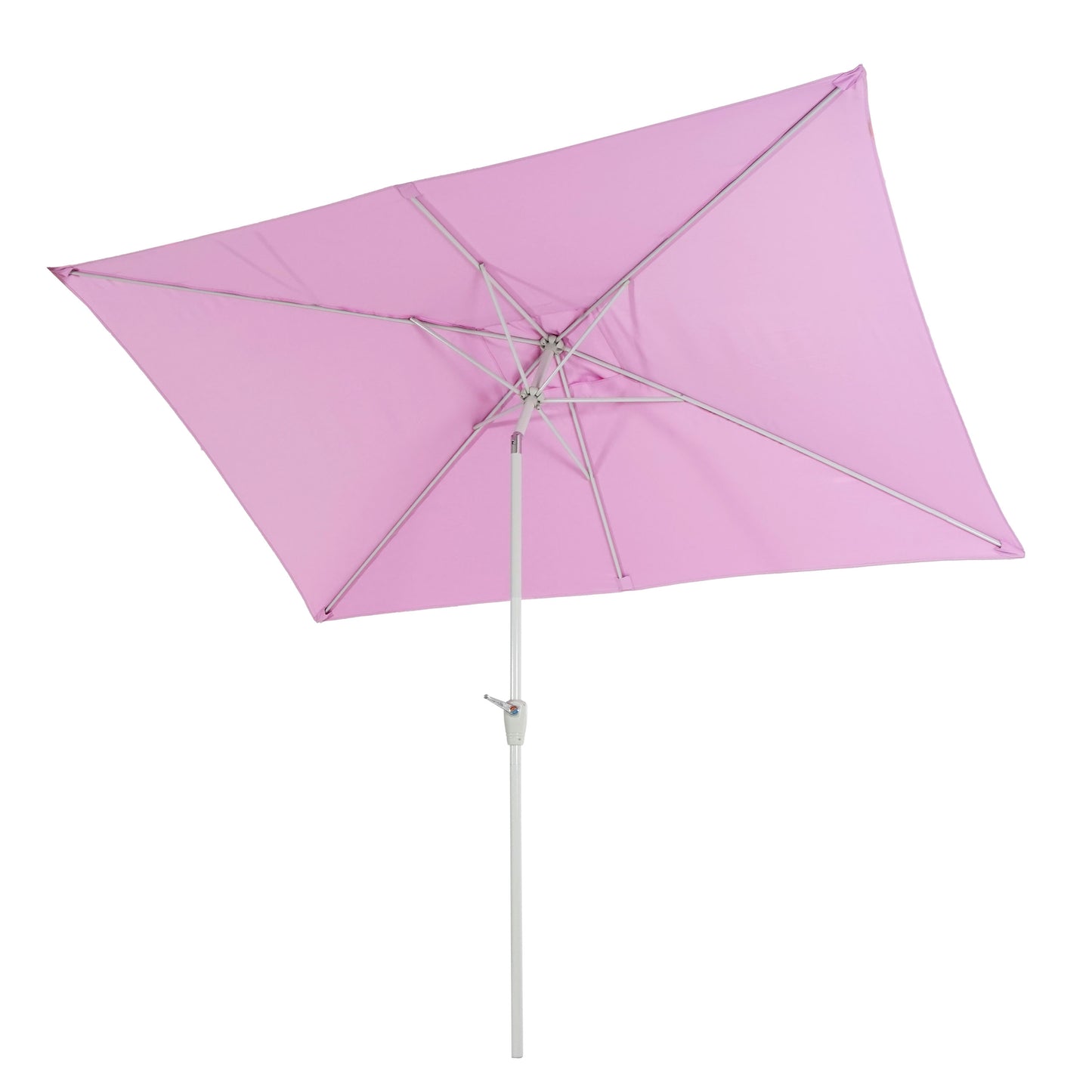 Cosmo Casa - Parasol - Tuinparasol - 2x3m rechthoekig kantelbaar - Polyester aluminium - 4,5kg - UV-bescherming 50+ - Lila