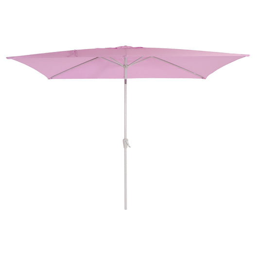 Cosmo Casa - Parasol - Tuinparasol - 2x3m rechthoekig kantelbaar - Polyester aluminium - 4,5kg - UV-bescherming 50+ - Lila