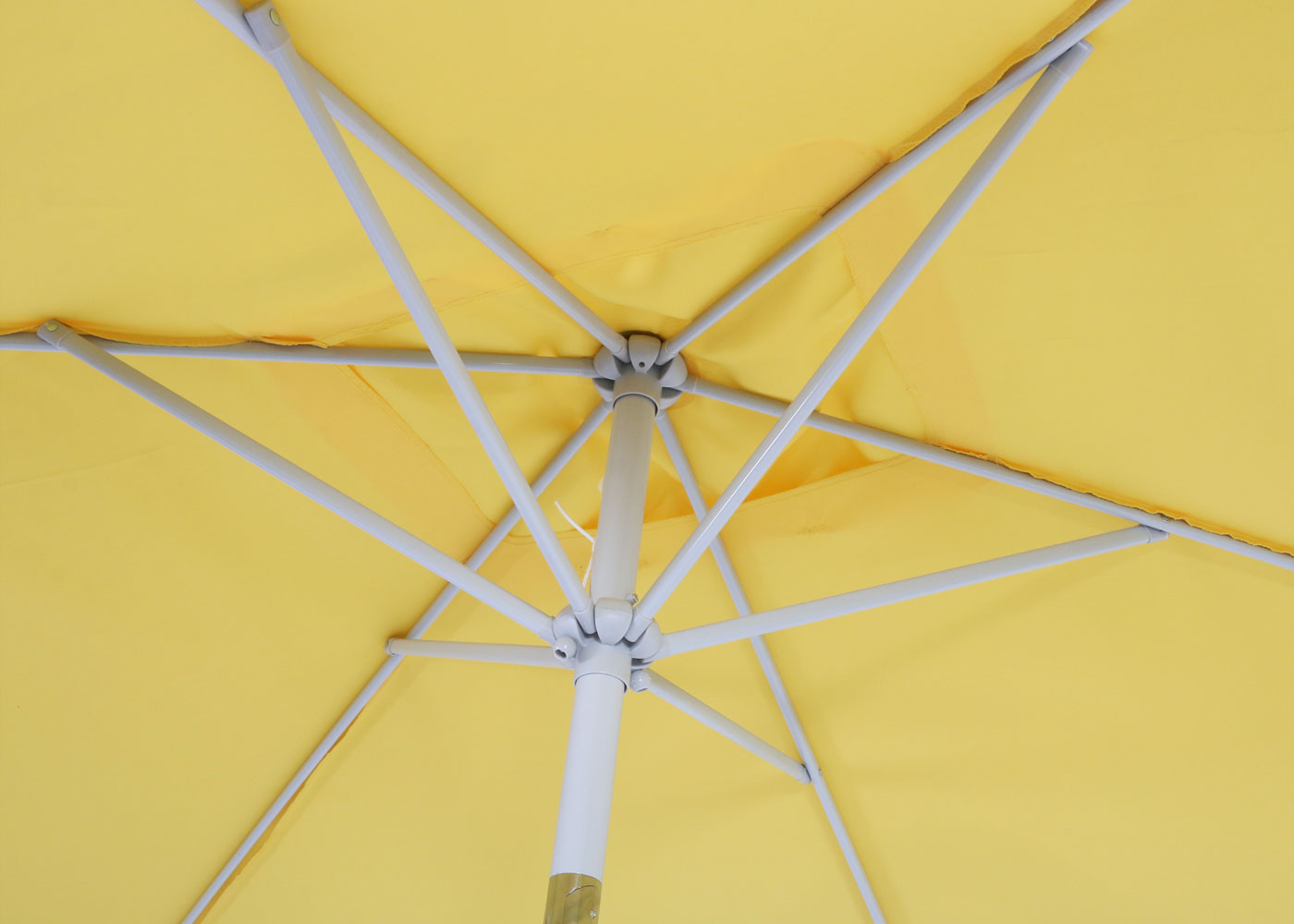 Cosmo Casa - Parasol - Tuinparasol - 2x3m rechthoekig kantelbaar - Polyester aluminium - 4,5kg - UV-bescherming 50+ - Geel