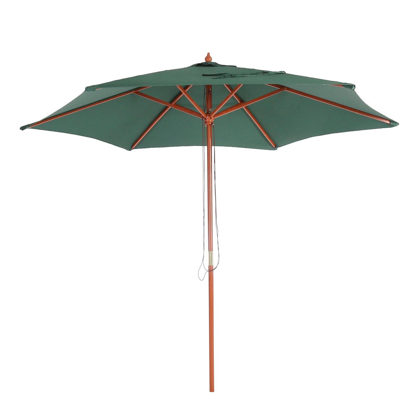 Cosmo Casa - Florida parasol - Tuinparasol marktparasol - 3m - Polyester hout - Olijfgroen