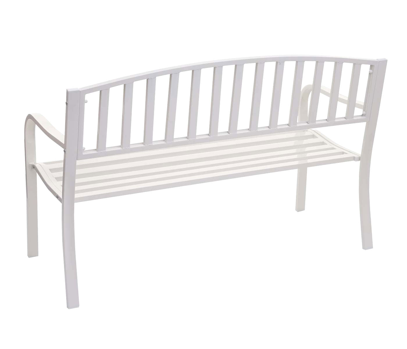 Cosmo Casa - Tuinbank - Parkbank - Gepoedercoat Staal - Wit