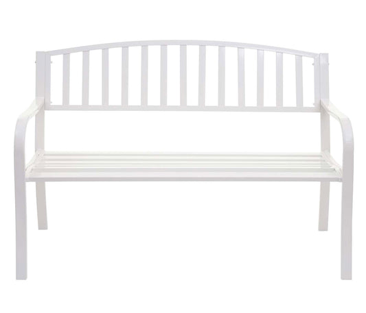 Cosmo Casa - Tuinbank - Parkbank - Gepoedercoat Staal - Wit