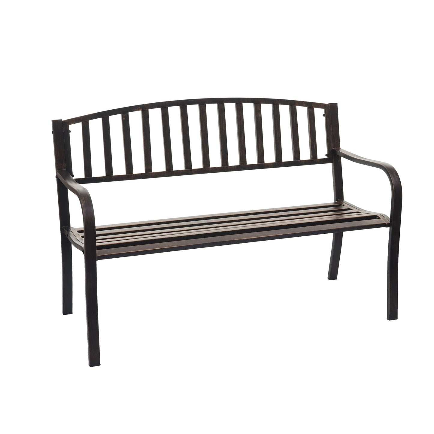 Cosmo Casa - Tuinbank - Parkbank - Gepoedercoat Staal - Vintage Brons