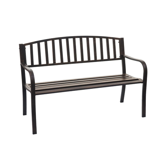 Cosmo Casa - Tuinbank - Parkbank - Gepoedercoat Staal - Vintage Brons