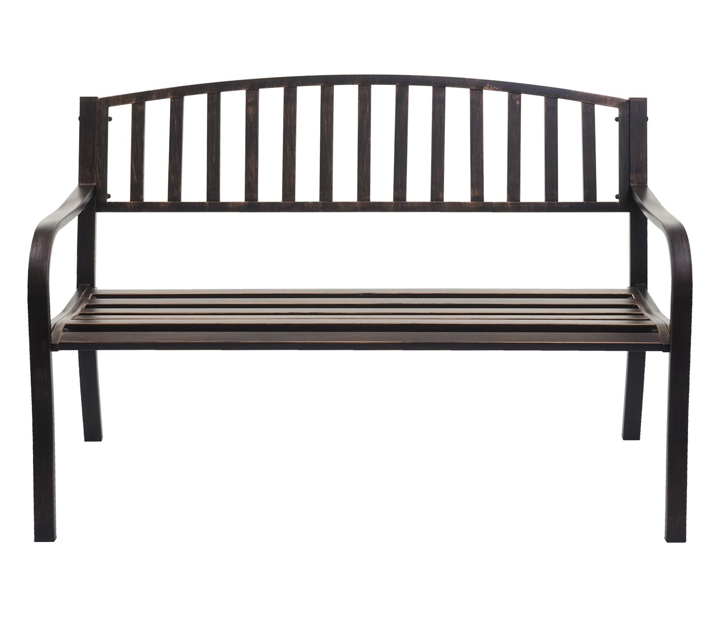 Cosmo Casa - Tuinbank - Parkbank - Gepoedercoat Staal - Vintage Brons