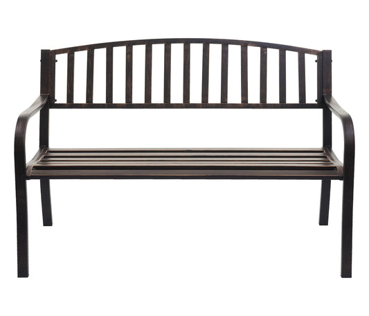 Cosmo Casa - Tuinbank - Parkbank - Gepoedercoat Staal - Vintage Brons