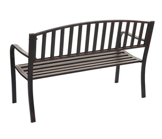 Cosmo Casa - Tuinbank - Parkbank - Gepoedercoat Staal - Vintage Brons